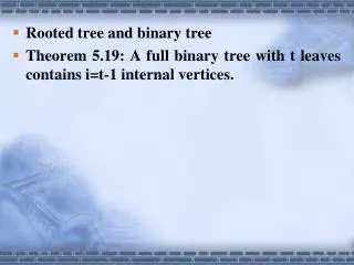 Rooted tree and binary tree