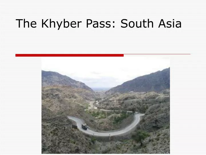 the khyber pass south asia