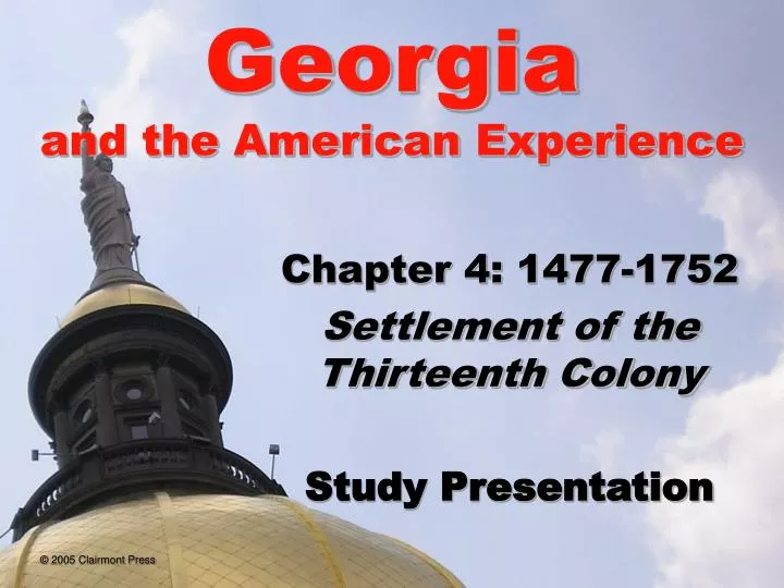 chapter 4 1477 1752 settlement of the thirteenth colony study presentation