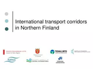 International transport corridors in Northern Finland