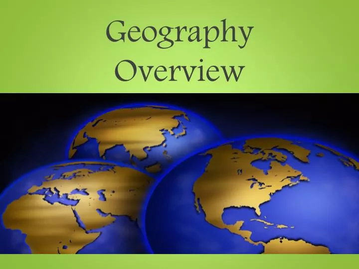 geography overview