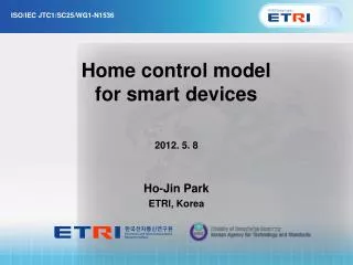 Home control model for smart devices