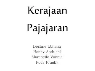kerajaan pajajaran