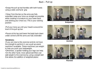 Back – Pull Up