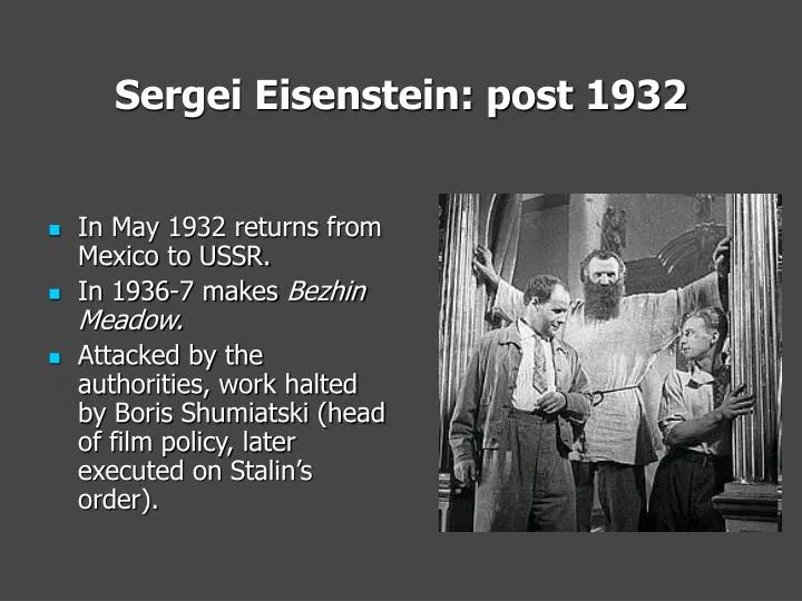 sergei eisenstein post 1932