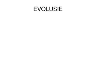 evolusie