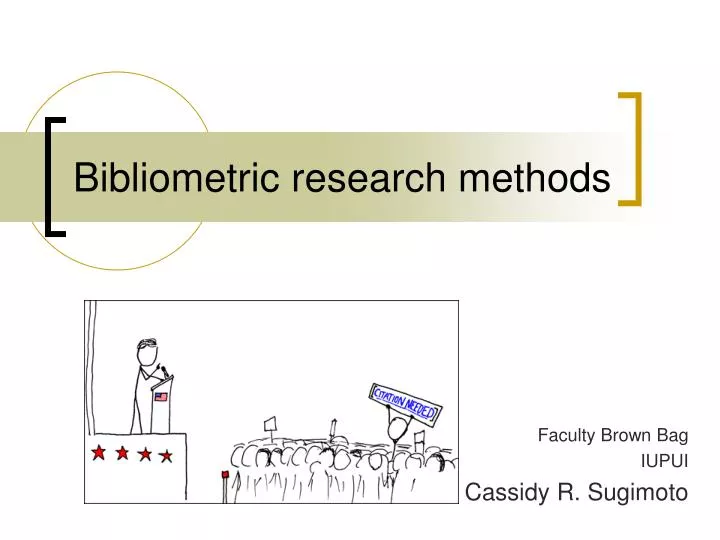 bibliometric research methods