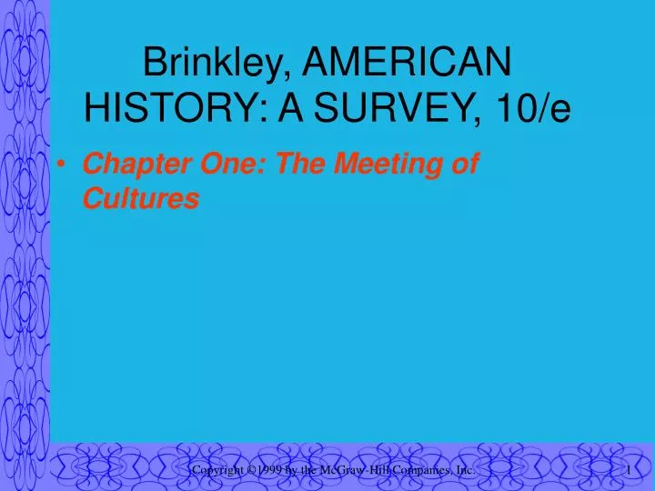 brinkley american history a survey 10 e