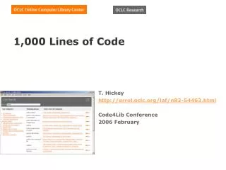 1,000 Lines of Code