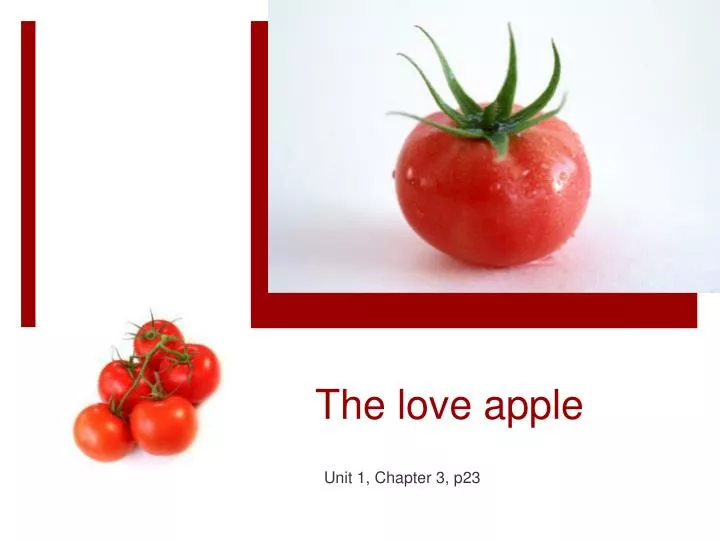 the love apple