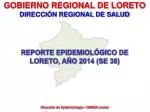 GOBIERNO REGIONAL DE LORETO DIRECCIÓN REGIONAL DE SALUD - slide 1