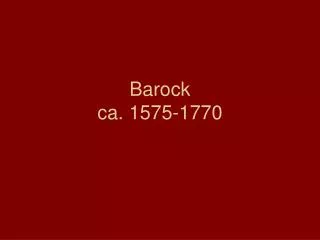 barock ca 1575 1770