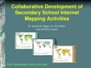 Collaborative Development of Secondary School Internet Mapping Activities