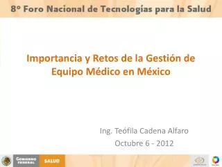 importancia y retos de la gesti n de equipo m dico en m xico