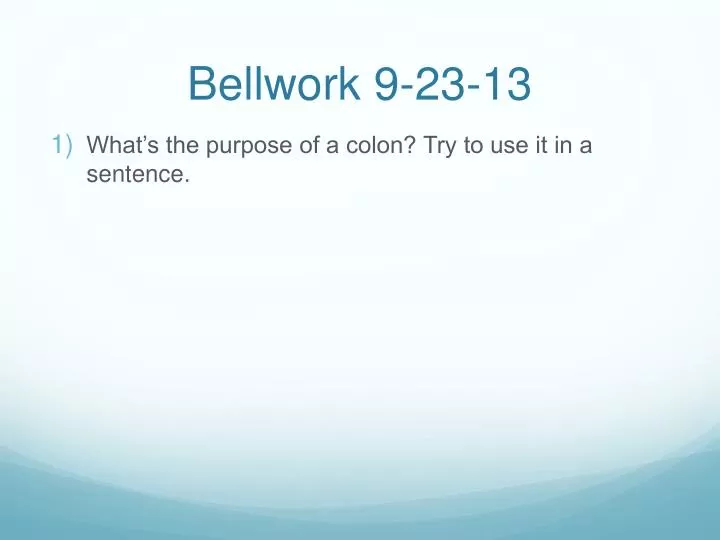 bellwork 9 23 13