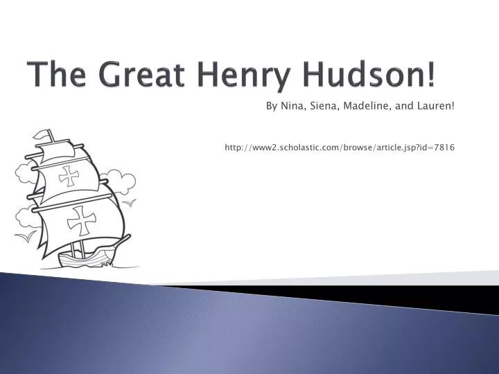 the great henry hudson
