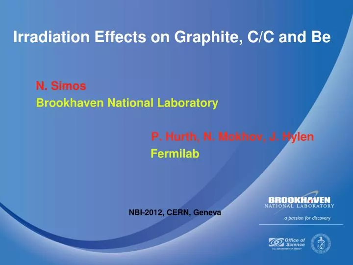 irradiation effects on graphite c c and be