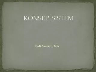 konsep sistem