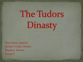 The Tudors Dinasty