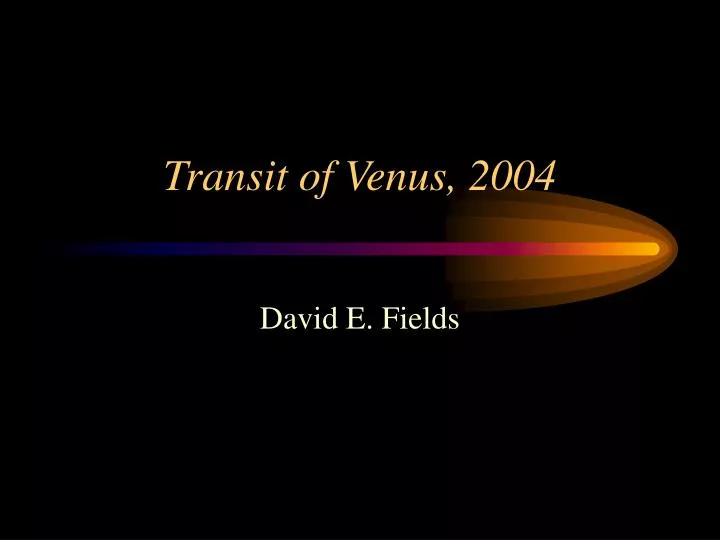 transit of venus 2004