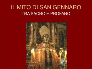 il mito di san gennaro