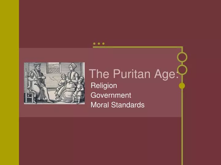 the puritan age