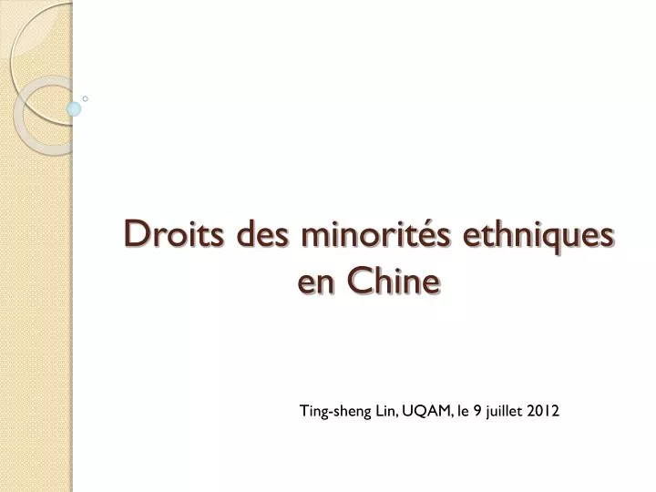 droits des minorit s ethniques en chine