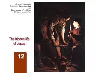 The hidden life of Jesus
