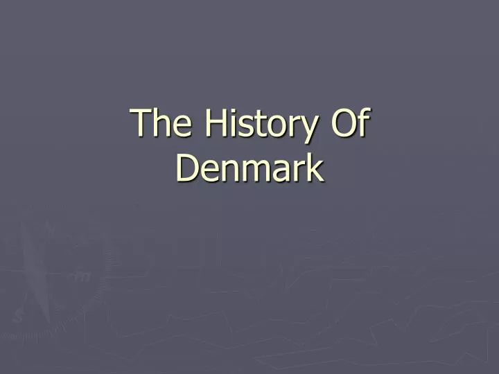 the history of denmark