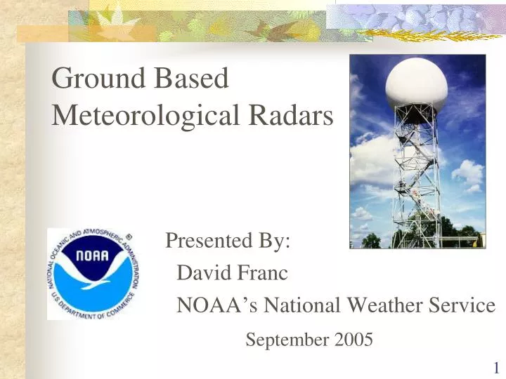 presented by david franc noaa s national weather service