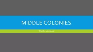 Middle colonies