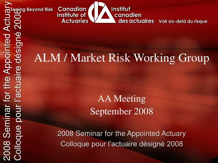 alm market risk working group