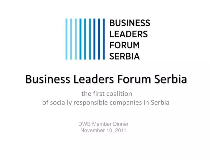 business leaders forum serbia