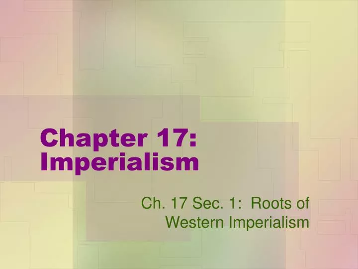 chapter 17 imperialism