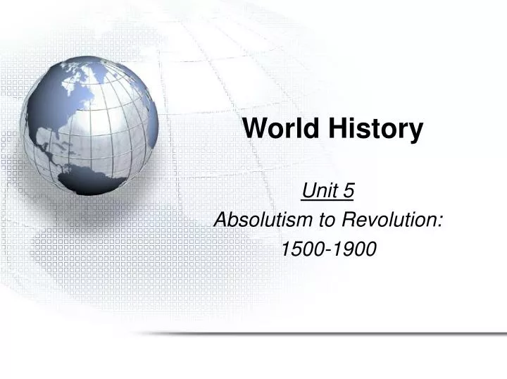 PPT - World History PowerPoint Presentation, Free Download - ID:5835607