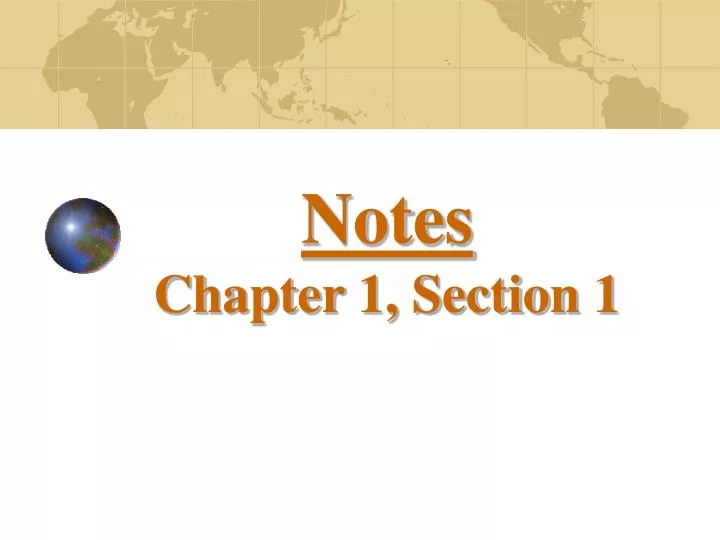 notes chapter 1 section 1