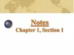 Notes Chapter 1, Section 1
