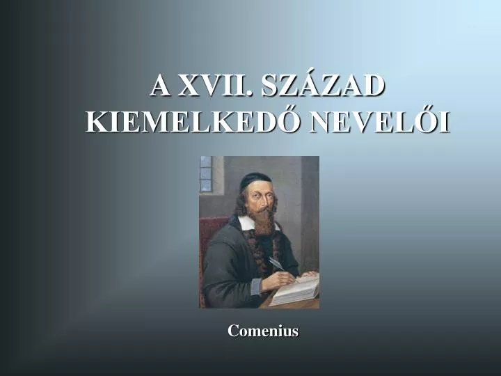 a xvii sz zad kiemelked nevel i