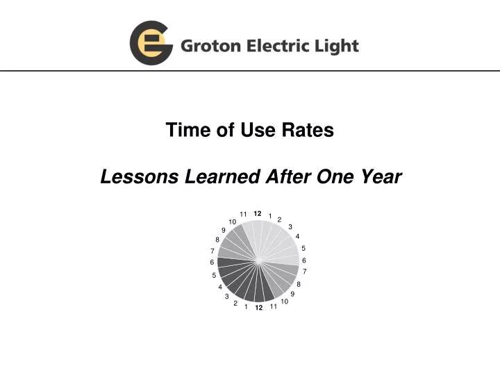time of use rates lessons learned after one year