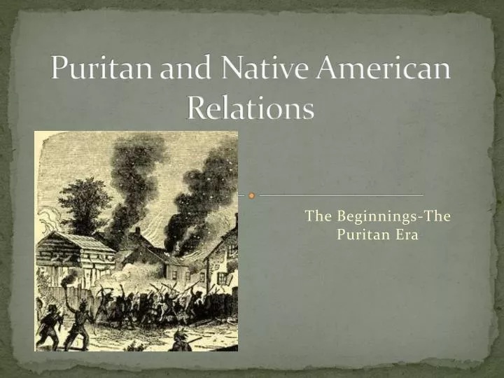 puritan and native american relations