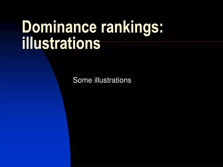 dominance rankings illustrations