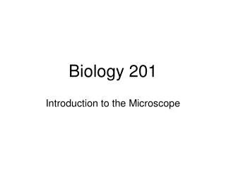 Biology 201