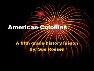 American Colonies