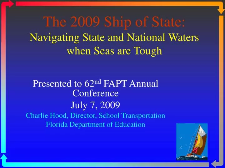 the 2009 ship of state navigating state and national waters when seas are tough