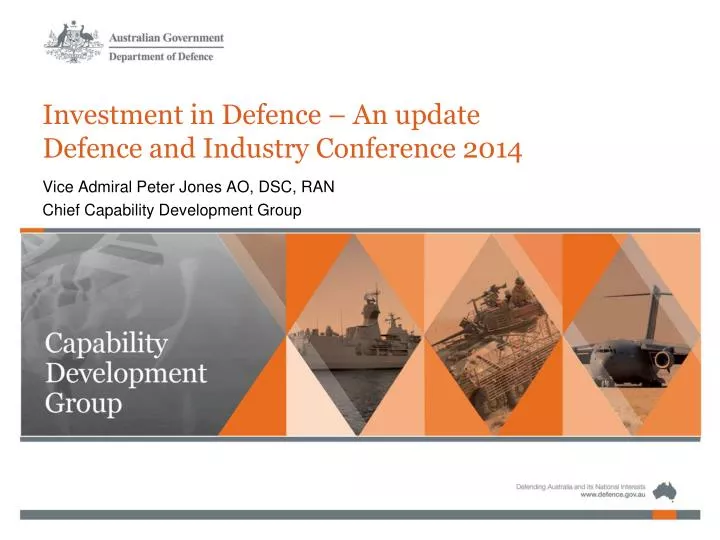 investment in defence an update defence and industry conference 2014