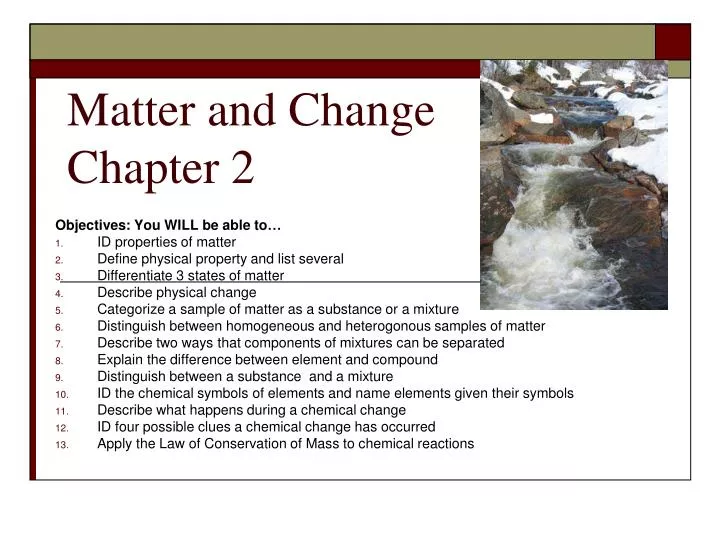 matter and change chapter 2