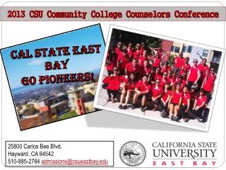 2013 CSU Community College Counselors Conference
