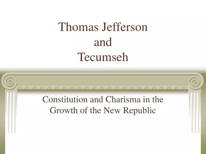 thomas jefferson and tecumseh