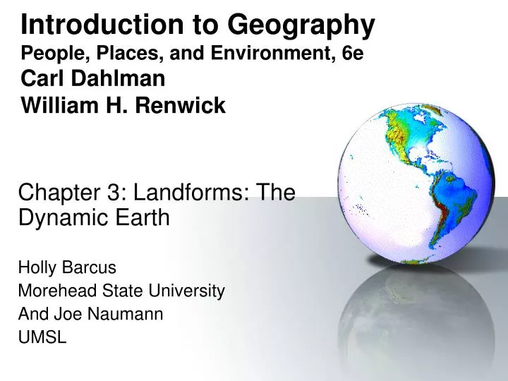 introduction to geography people places and environment 6e carl dahlman william h renwick