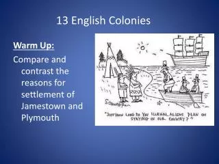 13 English Colonies